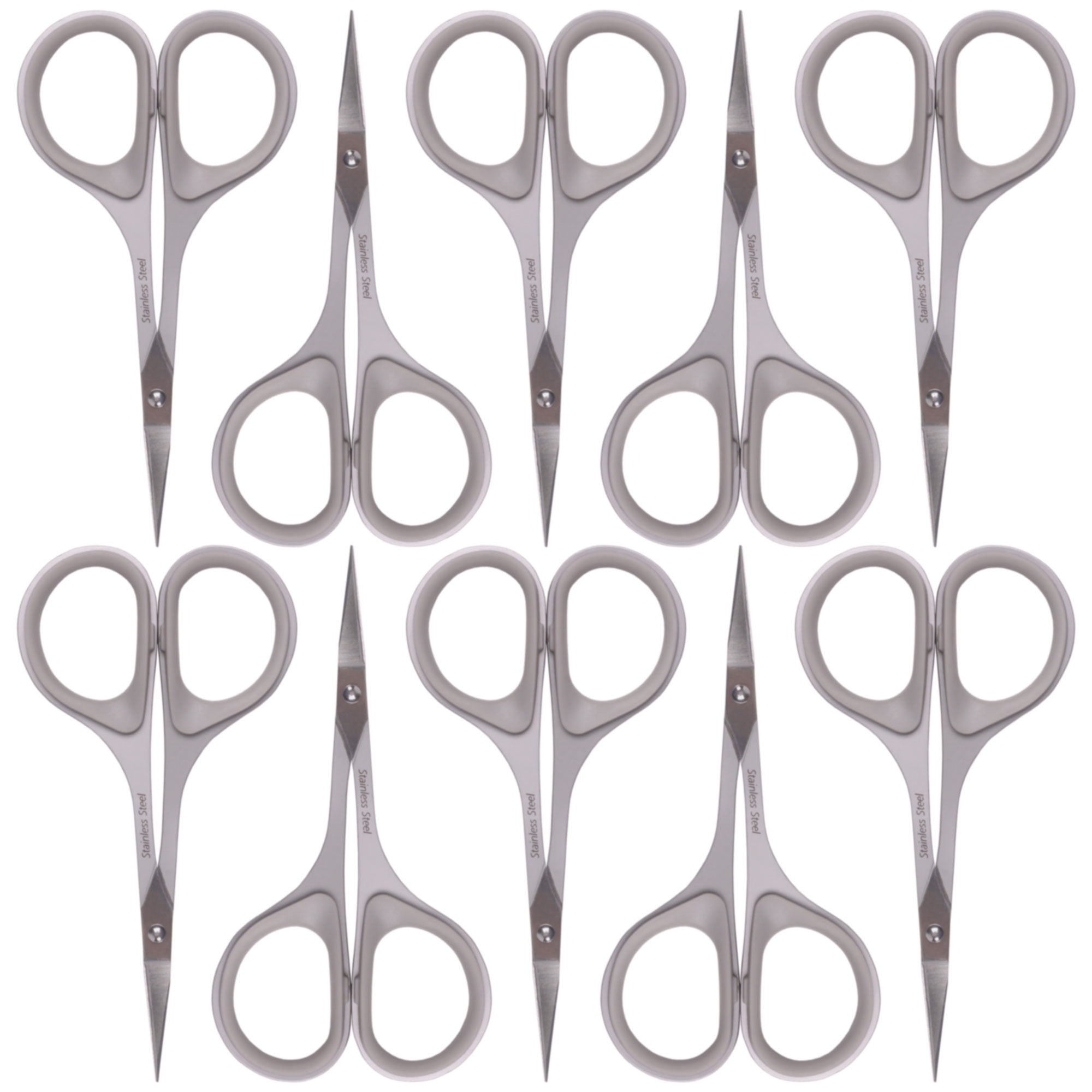 JubileeYarn Ergonomic Classic Embroidery Scissor - Grey - 10 Pairs