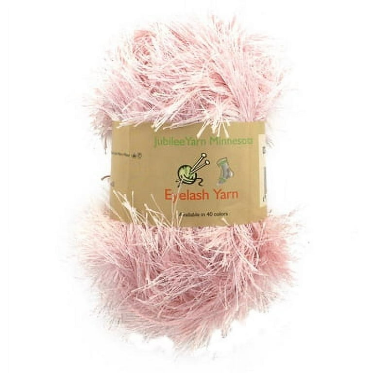 JubileeYarn - Eyelash Yarn - 50g - 6 Skeins - Baby Pink 