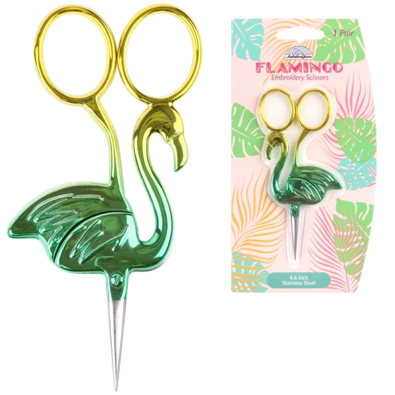 JubileeYarn Flamingo Embroidery Scissors - Lush - 1 Scissor