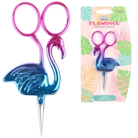 JubileeYarn Flamingo Embroidery Scissors - Nightshade - 1 Scissor
