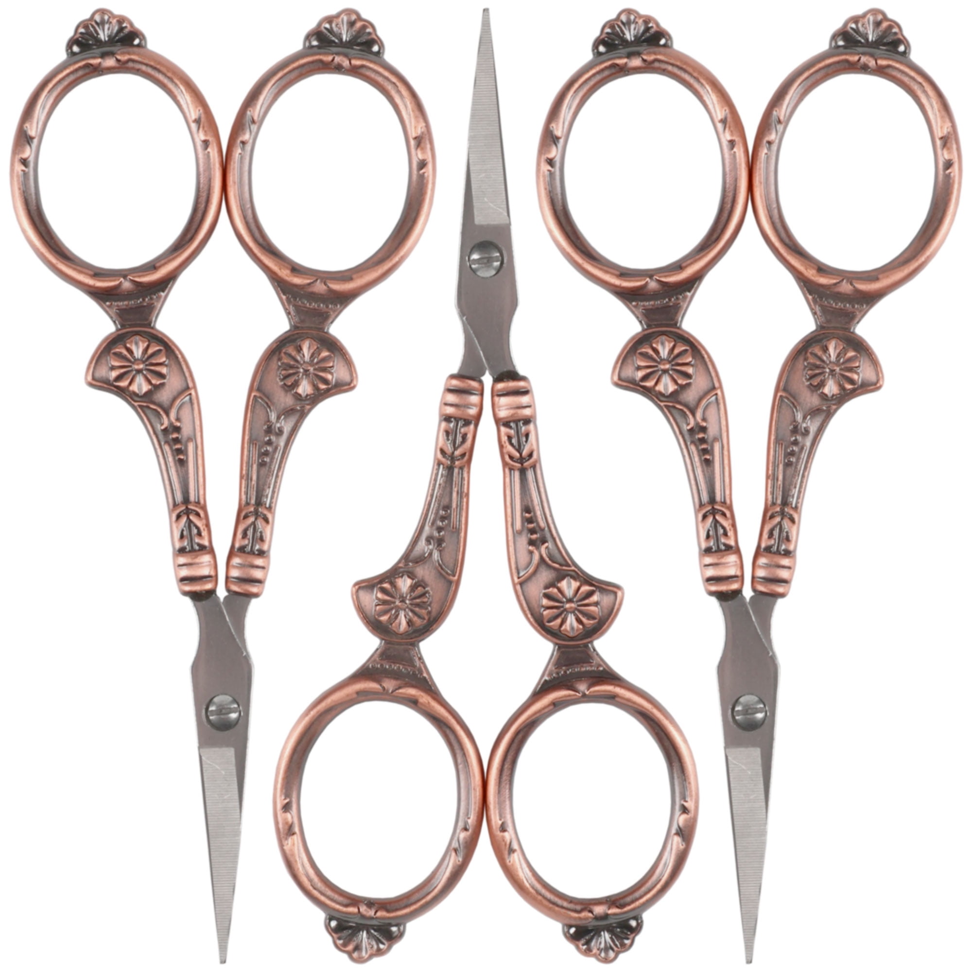 JubileeYarn Flourish Embroidery Scissors - Copper - 3 Scissors
