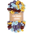 thumbnail image 1 of JubileeYarn Fun Finger Loops Yarn - 100g/Skein Jumbo Polyester - Iris - 1 Skein, 1 of 7