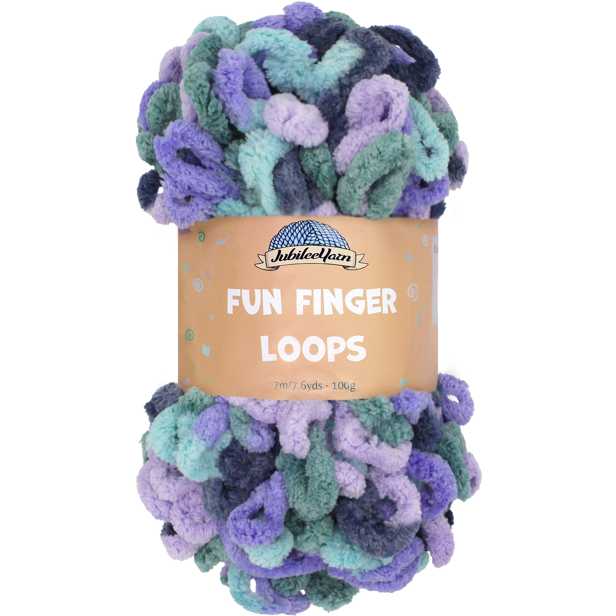 JubileeYarn Fun Finger Loops Yarn - 100g/Skein Jumbo Polyester ...