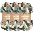 thumbnail image 1 of JubileeYarn Fun Finger Loops Yarn - 100g/Skein Jumbo Polyester - Demeter - 3 Skeins, 1 of 6