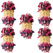 JubileeYarn Fun Finger Loops Yarn - 100g/Skein Jumbo Polyester - Diony - 5 Skeins