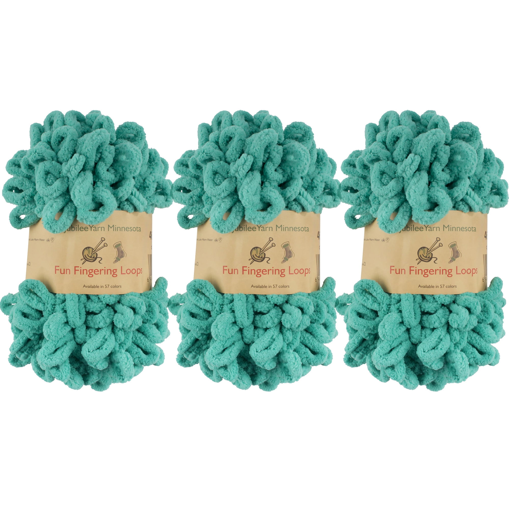 JubileeYarn Fun Finger Loops Yarn Polyester Jumbo Loop Yarn 100g