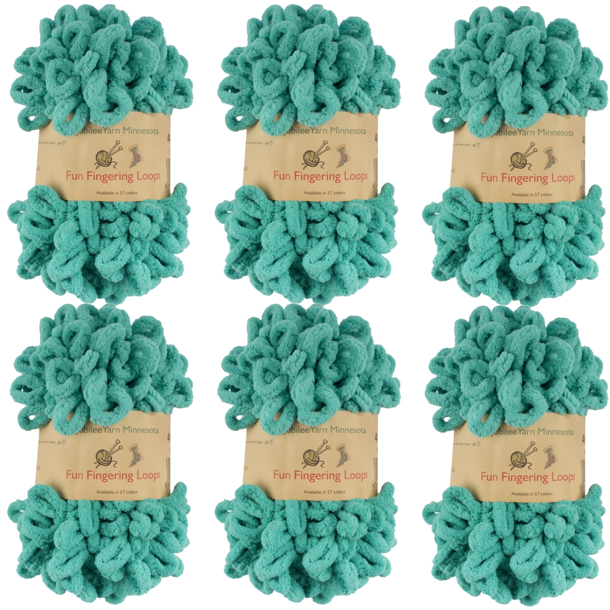 JubileeYarn Fun Finger Loops Yarn Polyester Jumbo Loop Yarn 100g