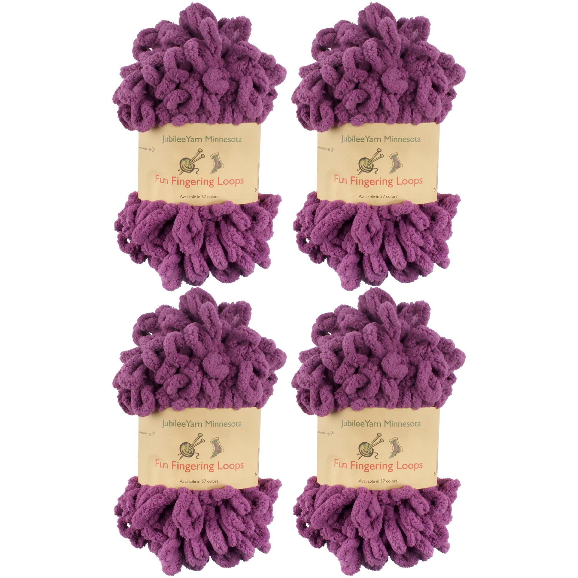 JubileeYarn Fun Finger Loops Yarn Polyester Jumbo Loop Yarn 100g