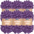 thumbnail image 1 of JubileeYarn Fun Finger Loops Yarn - Jumbo Polyester - 100g/Skein - Grape Compote - 6 Skeins, 1 of 6