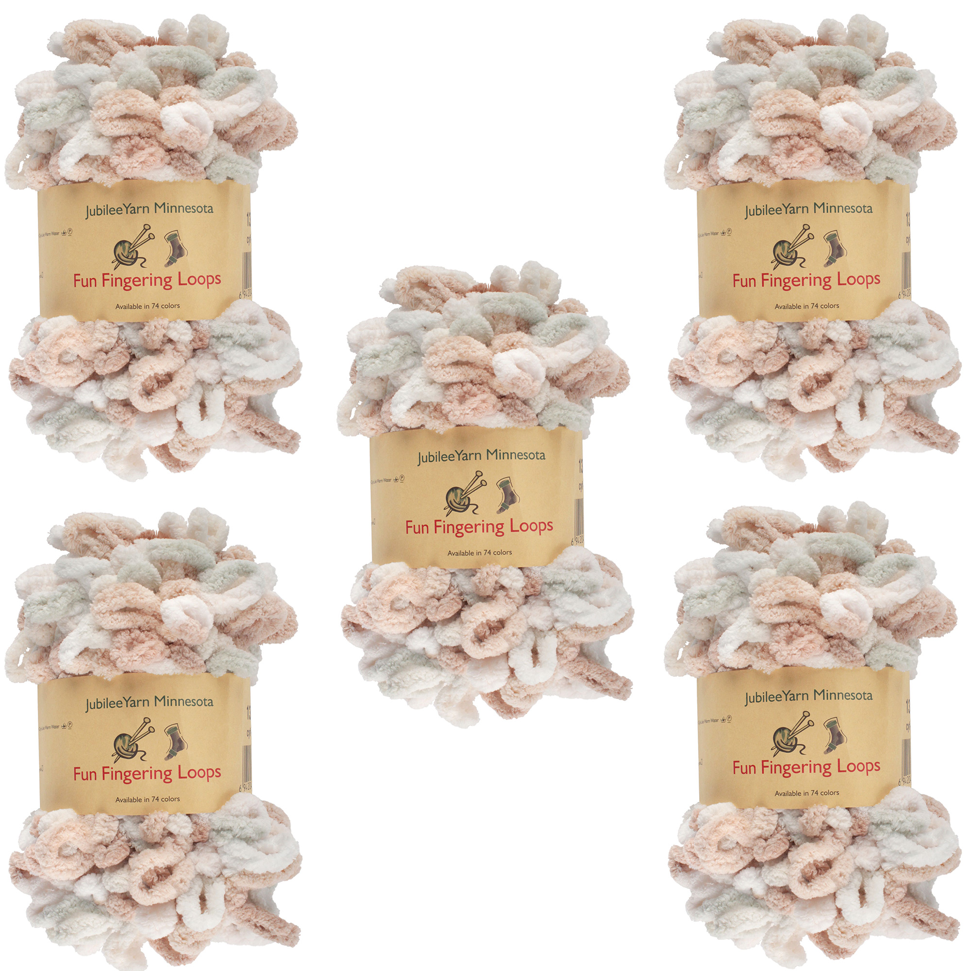 JubileeYarn Fun Finger Loops Yarn Polyester Jumbo Loop Yarn 100g