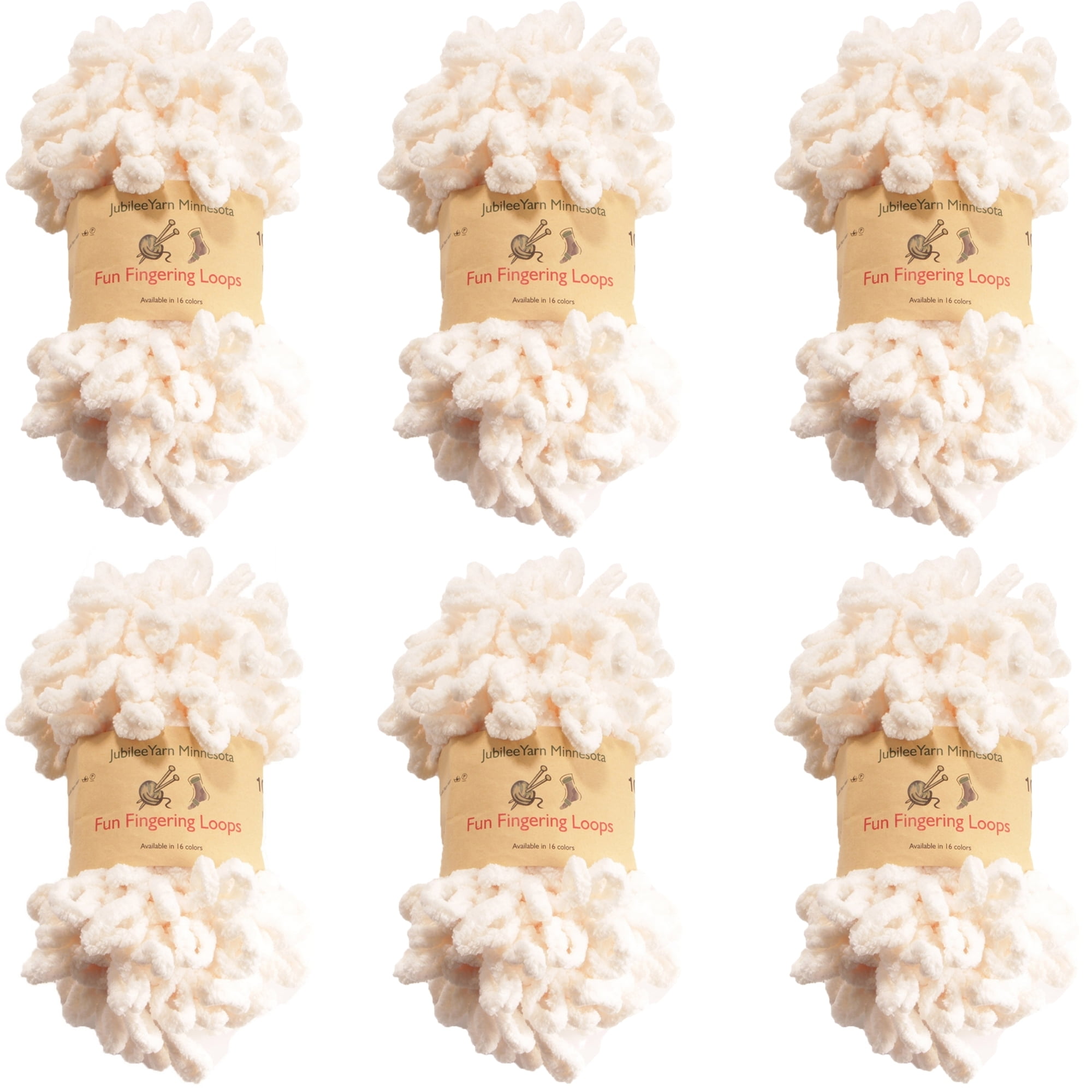 JubileeYarn Fun Finger Loops Yarn Jumbo Polyester 100g/Skein