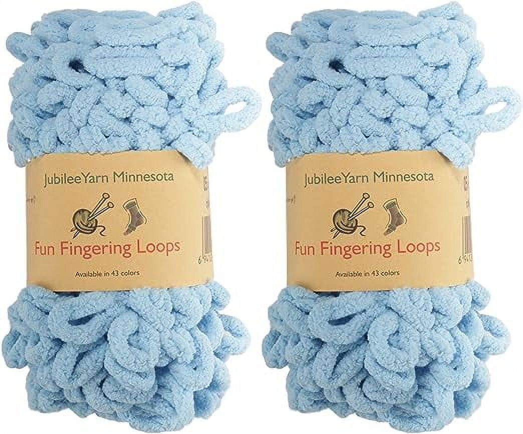 JubileeYarn Fun Finger Loops Yarn Polyester Jumbo Loop Yarn 100g