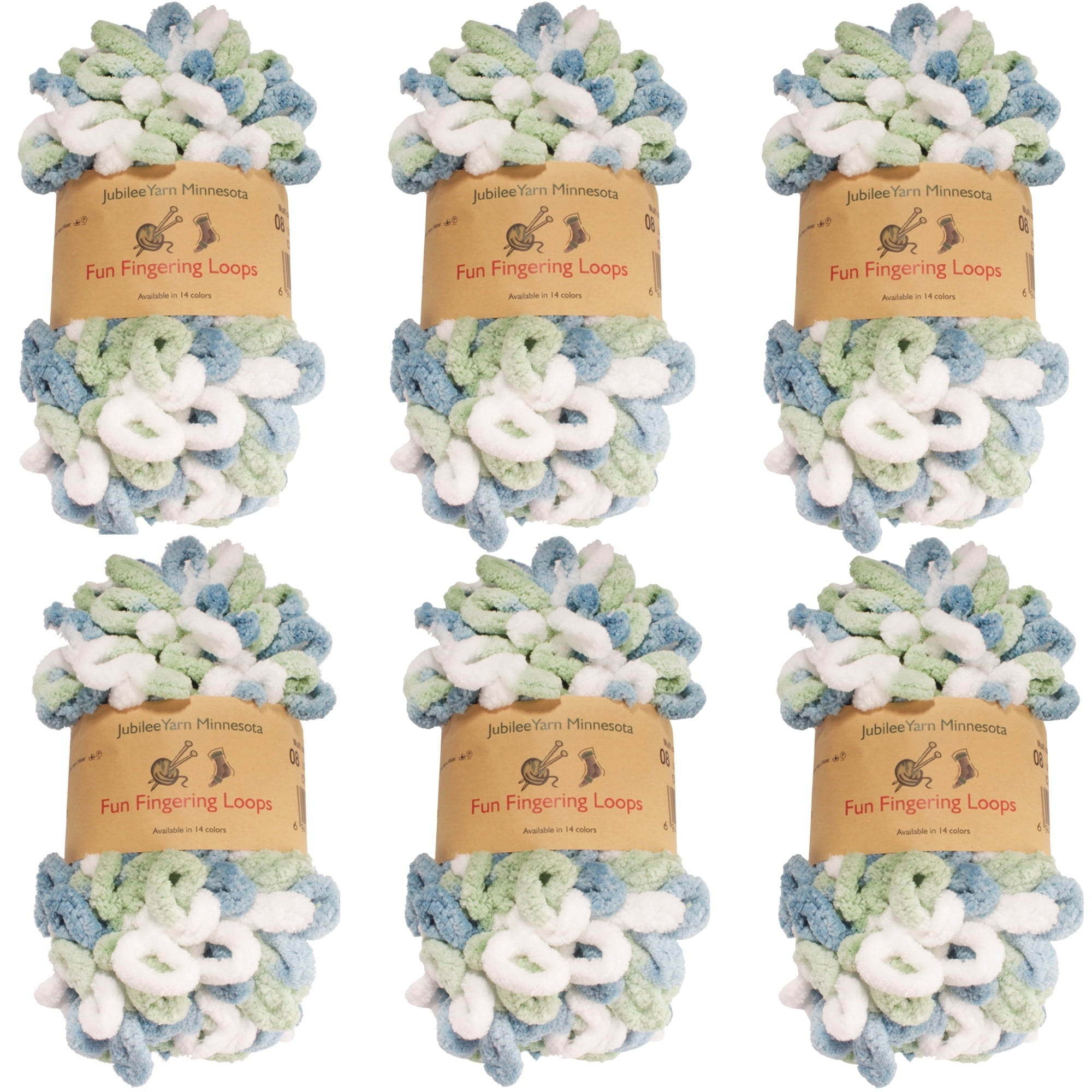 JubileeYarn Fun Finger Loops Yarn Polyester Jumbo Loop Yarn 100g