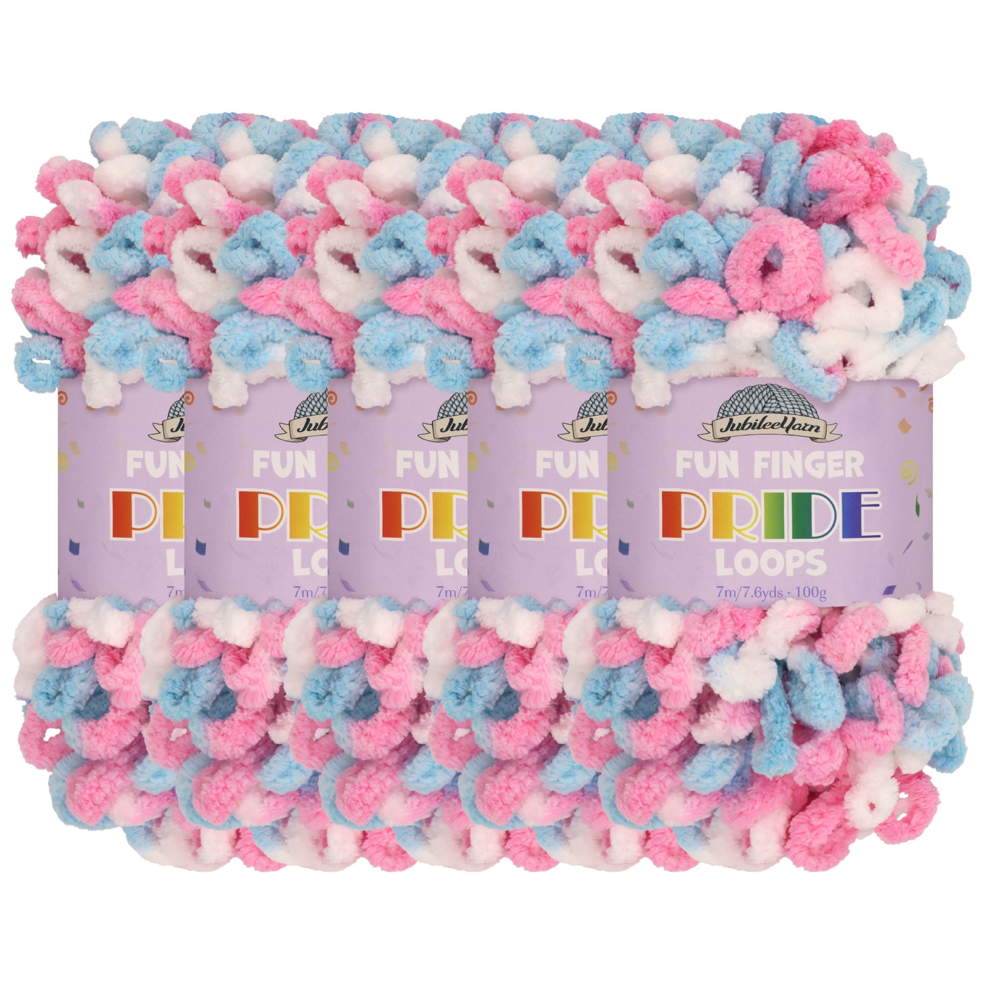 JubileeYarn - Hilo Esponjoso, 50 G/madeja, De Nailon, 4 Madejas, 4 Madejas