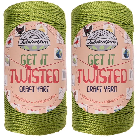 JubileeYarn Get It Twisted - 100g/Skein DK Worsted Polypropylene - Reptilian Elite - 2 Cones