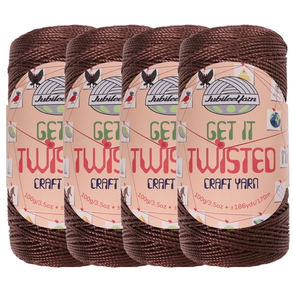 JubileeYarn Get It Twisted - 100g/Skein DK Worsted Polypropylene - Skinwalker - 4 Cones