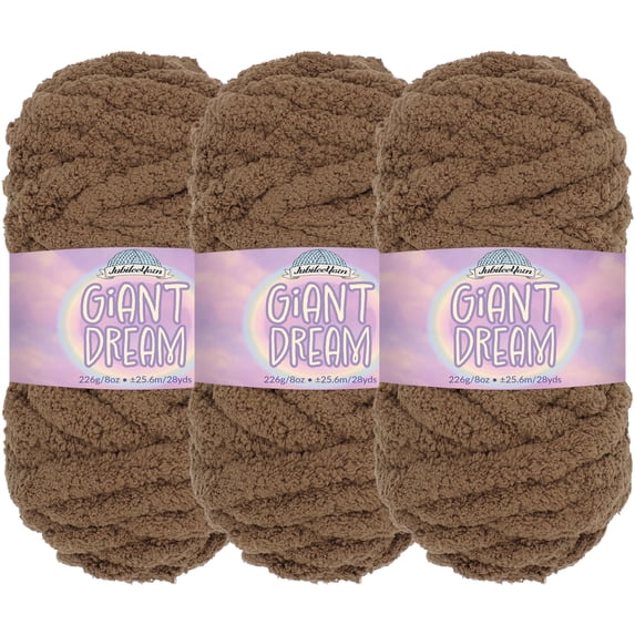 JubileeYarn Giant Dream Yarn - Jumbo Polyester - 226g/Skein - Chimera - 3 Skeins