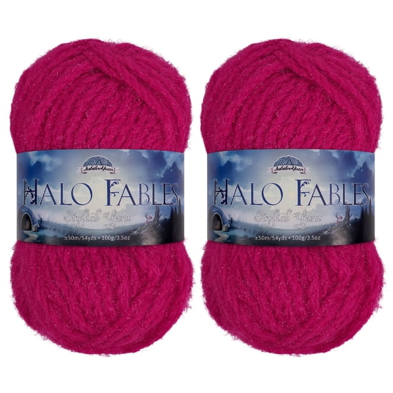 JubileeYarn Halo Fables - 100g/Skein Bulky Acrylic - False Dawn - 2 Skeins