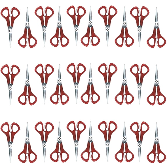 JubileeYarn Hand Dandy Curved Embroidery Scissors - Red - 30 Units