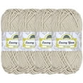 thumbnail image 1 of JubileeYarn Lacery Yarn - Chunky Cotton - 100g/Skein - Vapor Grey - 4 Skeins, 1 of 6