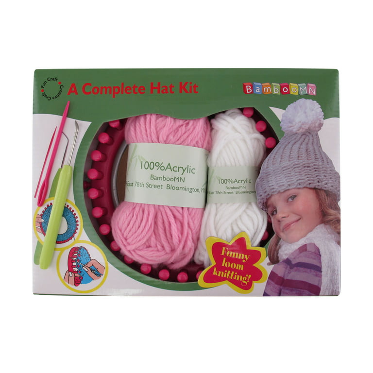 Beginner Knit Kit, Beanie Knitting Kit, Hat Knitting Kit, Beanie