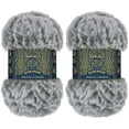 thumbnail image 1 of JubileeYarn Luxe Fluff Yarn - 100g/Skein Chunky Polyester Faux Fur - Strix - 2 Skeins, 1 of 6