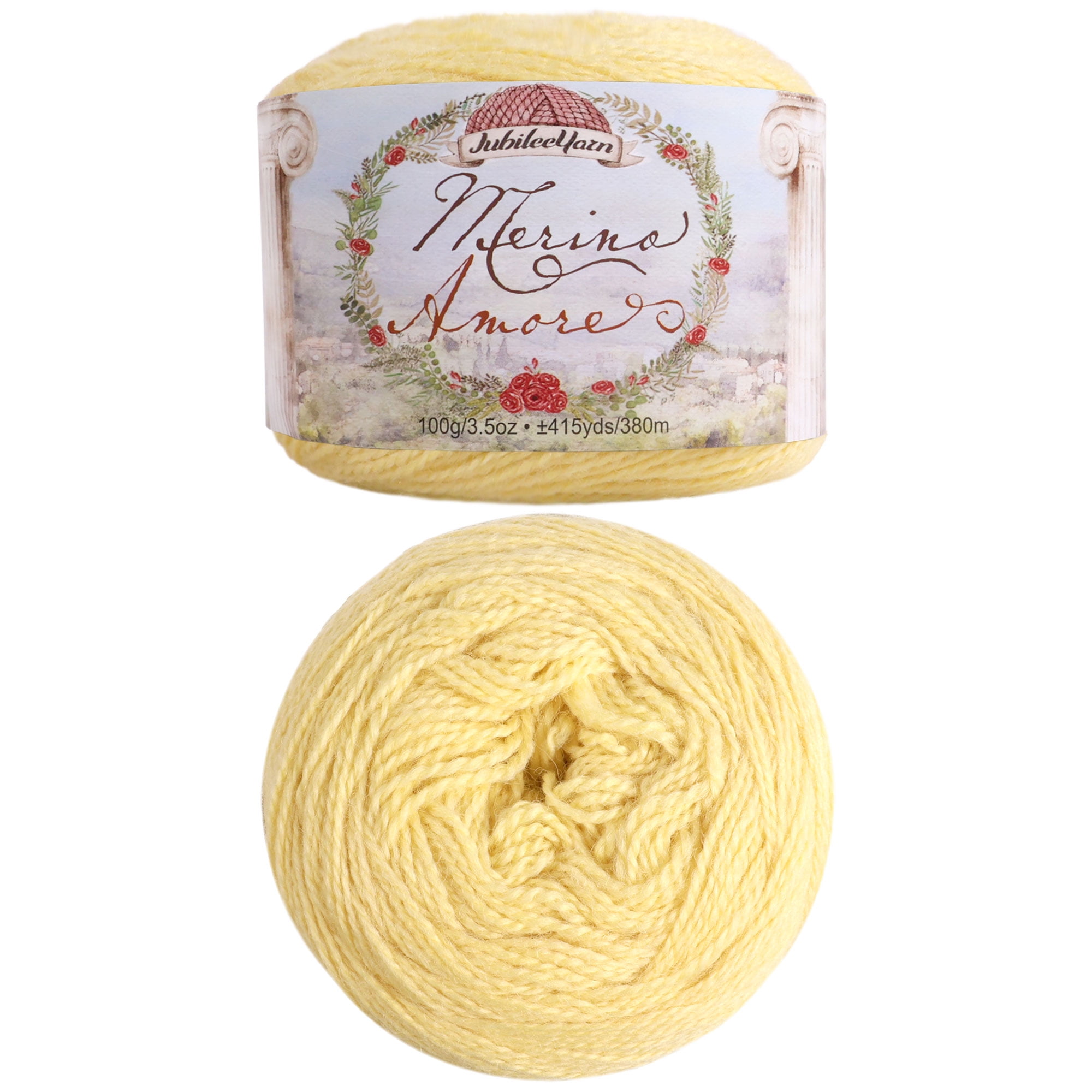 JubileeYarn Merino Amore Yarn - 100g/Cake Sport Weight Merino Wool - Milano - 2 Cakes