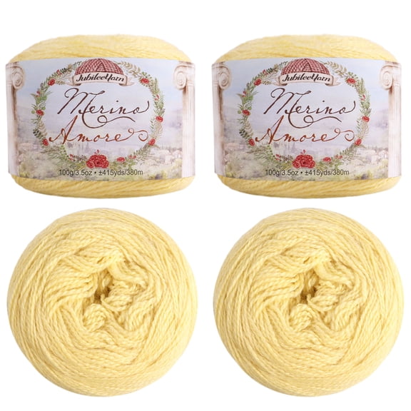 JubileeYarn Merino Amore Yarn - 100g/Cake Sport Weight Merino Wool - Milano - 4 Cakes