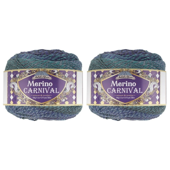 JubileeYarn Merino Carnival Yarn - Ombre Sport Weight Merino Wool - 100g/Cake - Volo dell'Angelo - 2 Cakes
