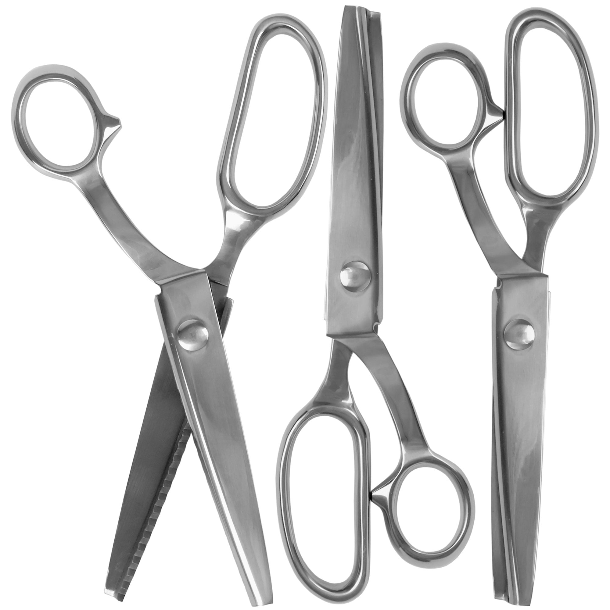 JubileeYarn Metal Pinking Shears - Silver - 3 Units