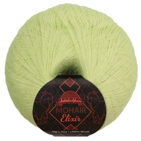 JubileeYarn Mohair Elixir Yarn - 50g/Skein Baby Wool Blend - Absinthe - 1 Skein
