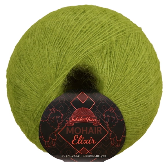 JubileeYarn Mohair Elixir Yarn - 50g/Skein Baby Wool Blend - Witch's Brew - 1 Skein