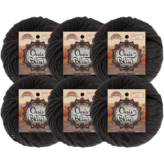 JubileeYarn Oasis Bliss Yarn - Super Fine Weight - 25g/Ball - Sutra - 6 Balls