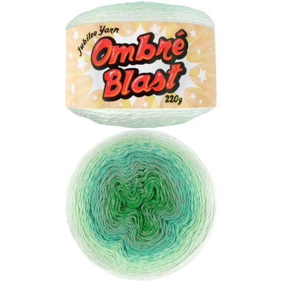 JubileeYarn Ombré Blast Yarn- Baby Weight Cotton - 220g/cake - Dream - 1 Cake