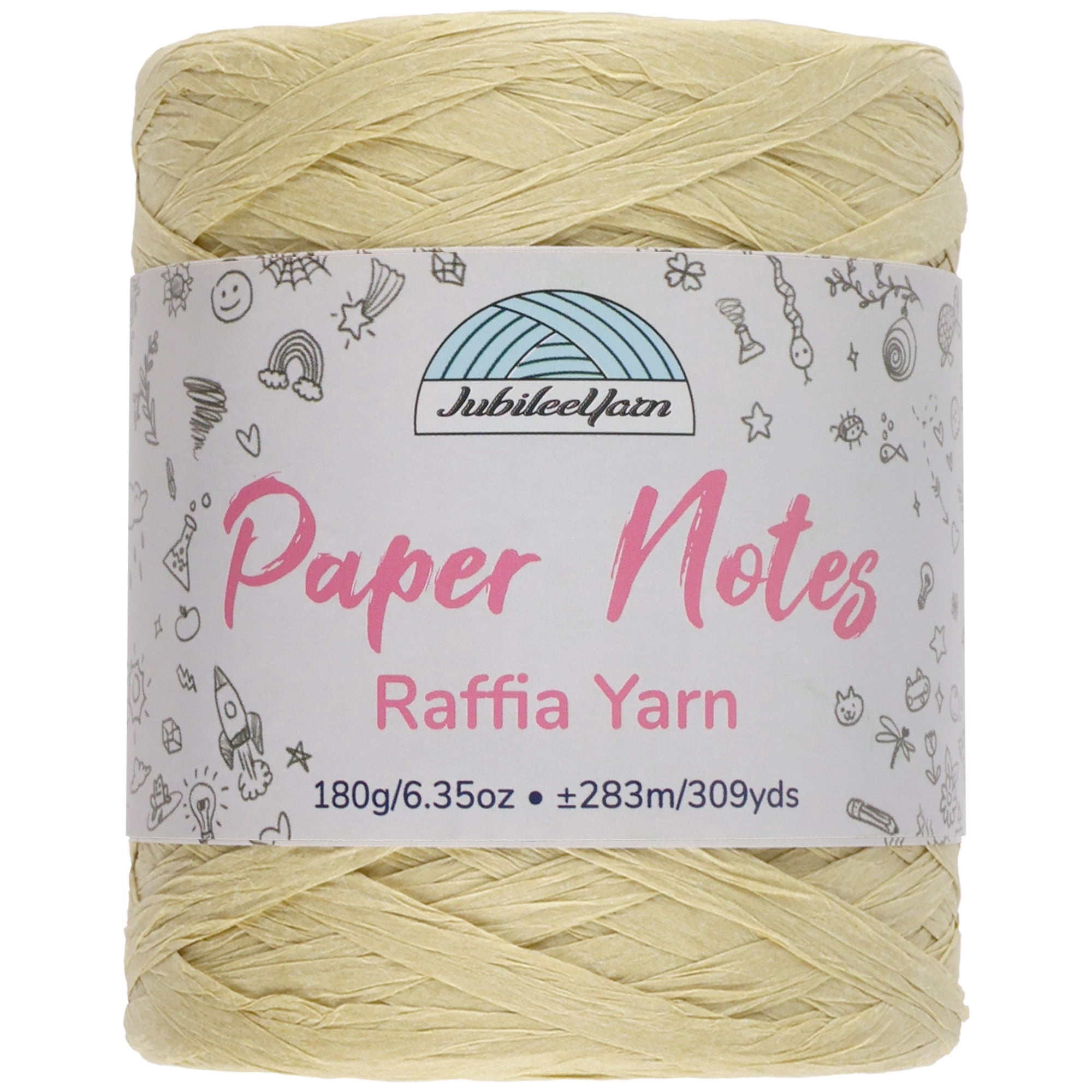 JubileeYarn Paper Notes Yarn - 180g/Cone Worsted Paper - Anonymous - 1 Cone