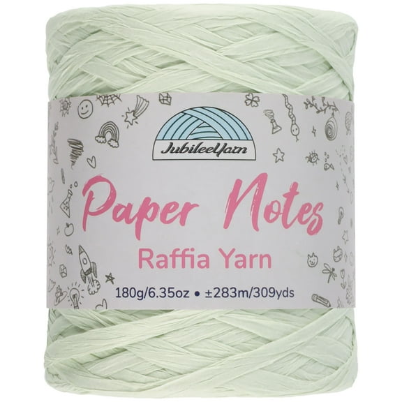 JubileeYarn Paper Notes Yarn - 180g/Cone Worsted Paper - Establish Mint - 1 Cone