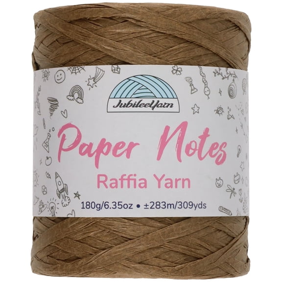 JubileeYarn Paper Notes Yarn - 180g/Cone Worsted Paper - Legally Brunette - 1 Cone