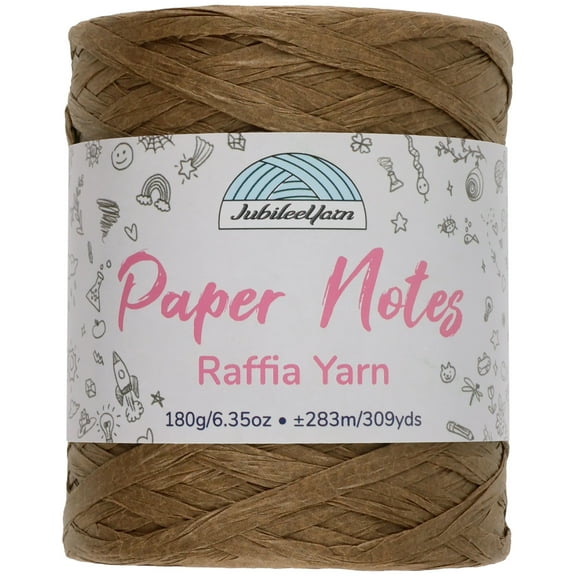JubileeYarn Paper Notes Yarn - 180g/Cone Worsted Paper - Legally Brunette - 1 Cone