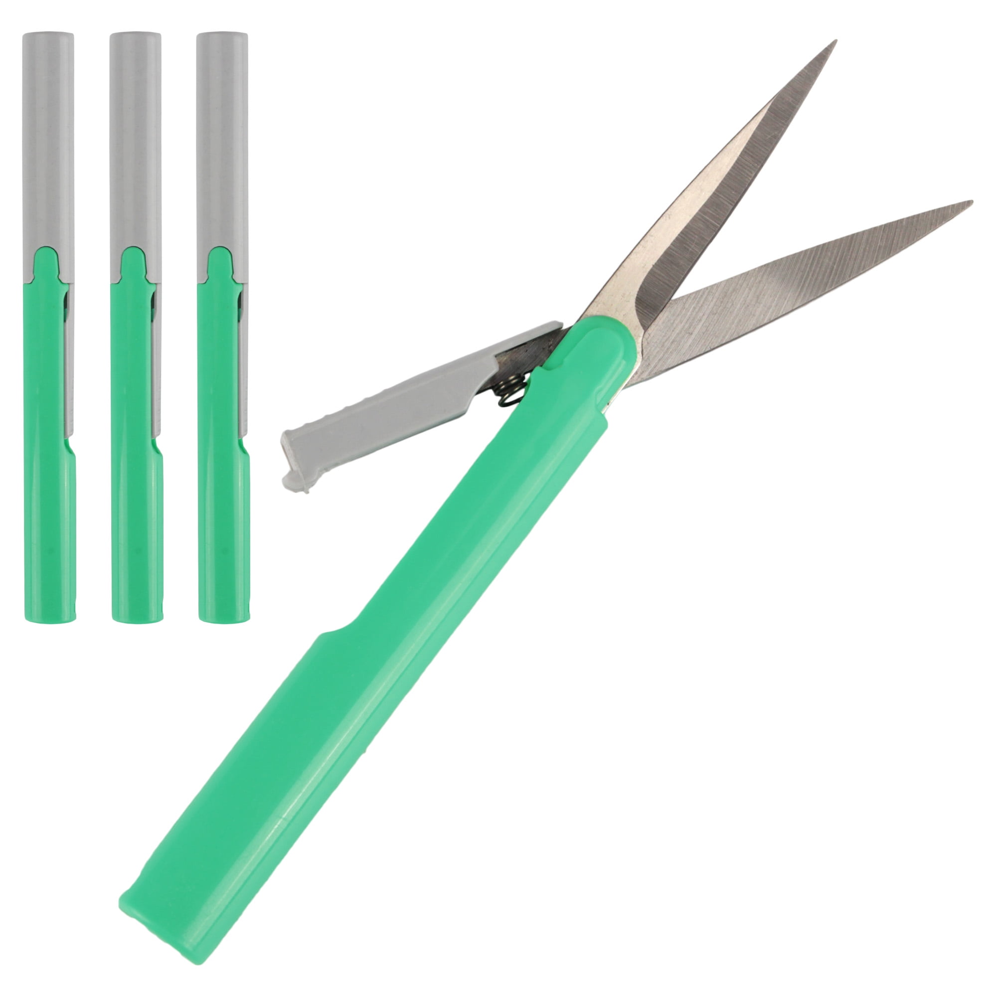 JubileeYarn Penblade Pen-Style Portable Travel Scissors - Green - 3 Pairs