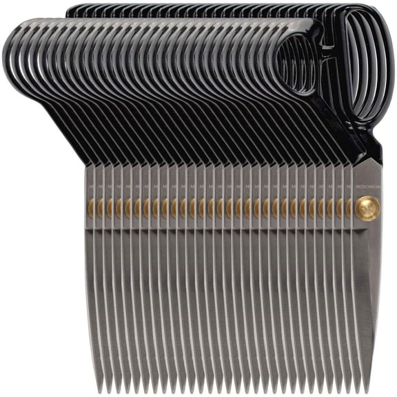 JubileeYarn Professional Carbon Steel Fabric Scissors - 9" Silver - 30 Pair Bulk Pack