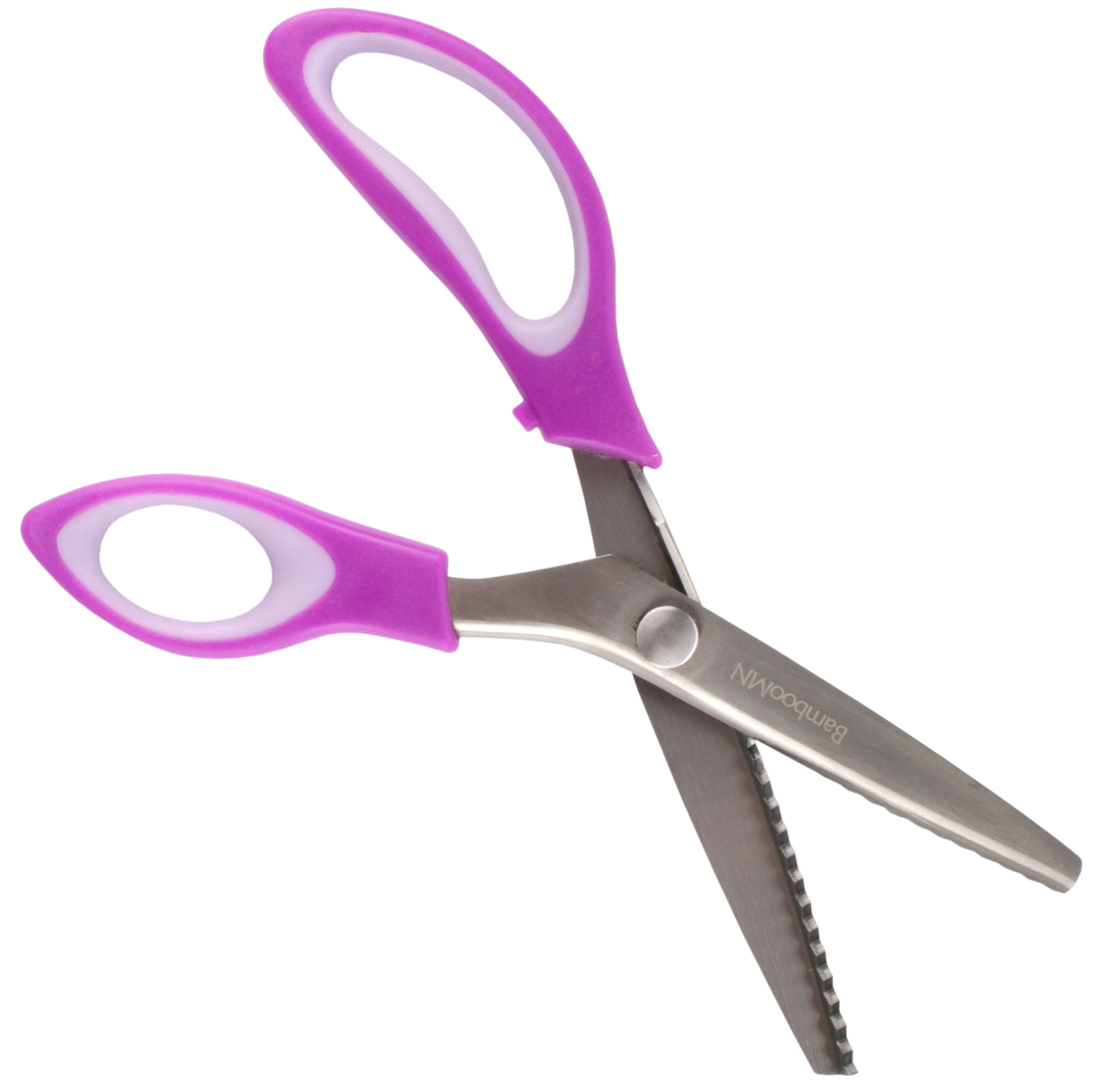 JubileeYarn Professional Grade Pinking Shears - 9.5" Serrated Stainless Steel - Purple - 3 Units