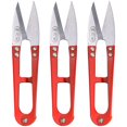 thumbnail image 1 of JubileeYarn Hobby Forge Snips - Mini Metal Cutter for Pruning and Embroidery - Red - 3 Units, 1 of 5