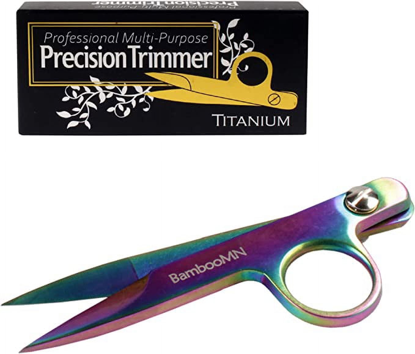 JubileeYarn Professional Multi-Purpose Titanium Precision Trimmer - Rainbow - 3 Pairs