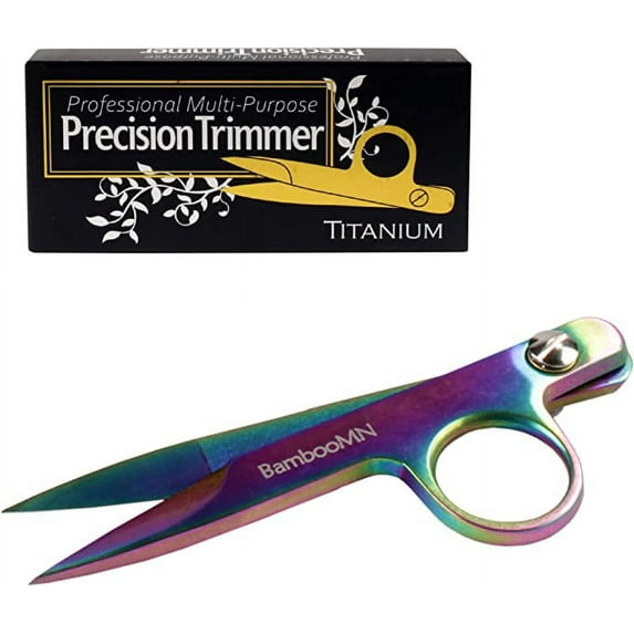 JubileeYarn Professional Multi-Purpose Titanium Precision Trimmer - Rainbow - 3 Pairs
