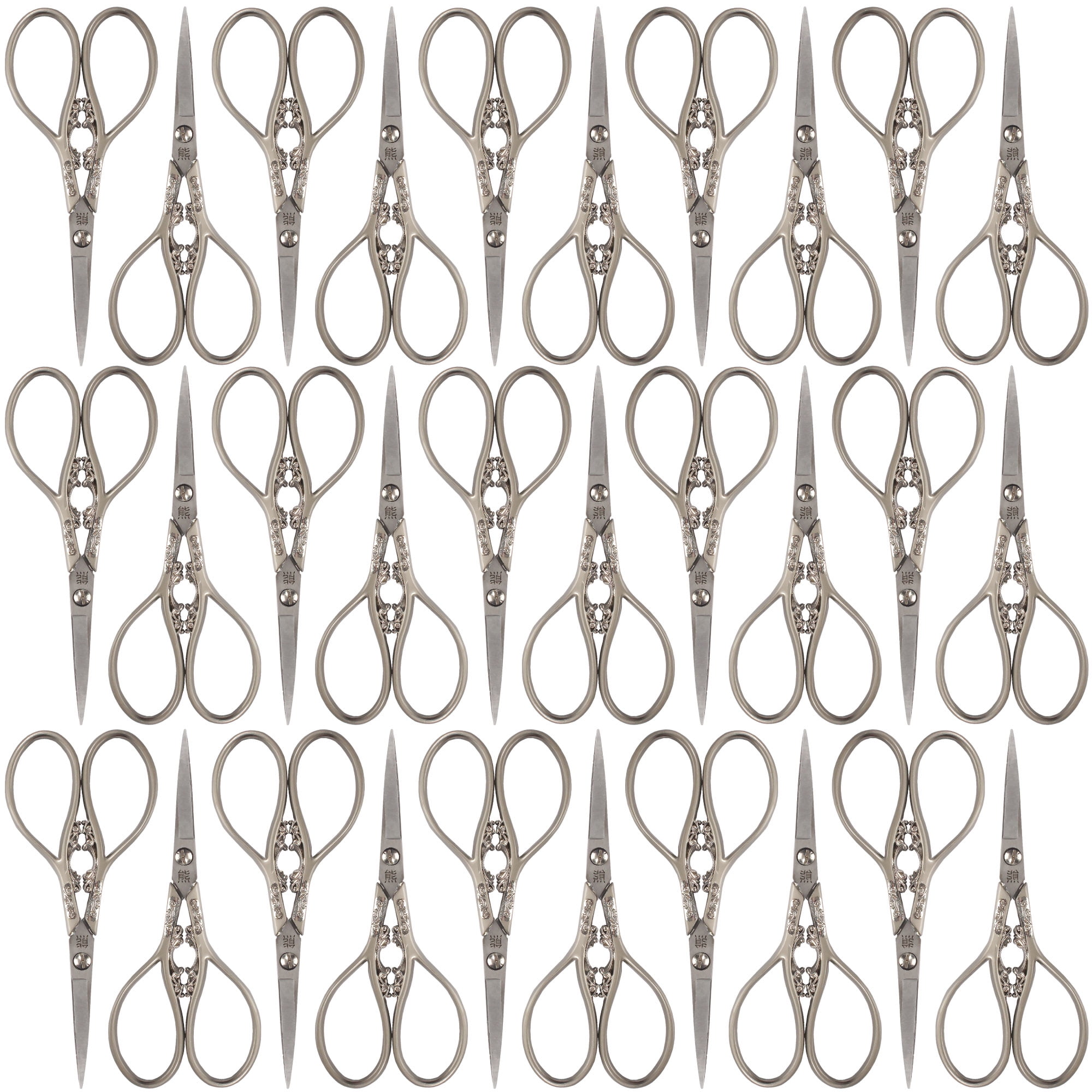 JubileeYarn Scrollwork Embroidery Scissors - Nickel - 30 Scissors