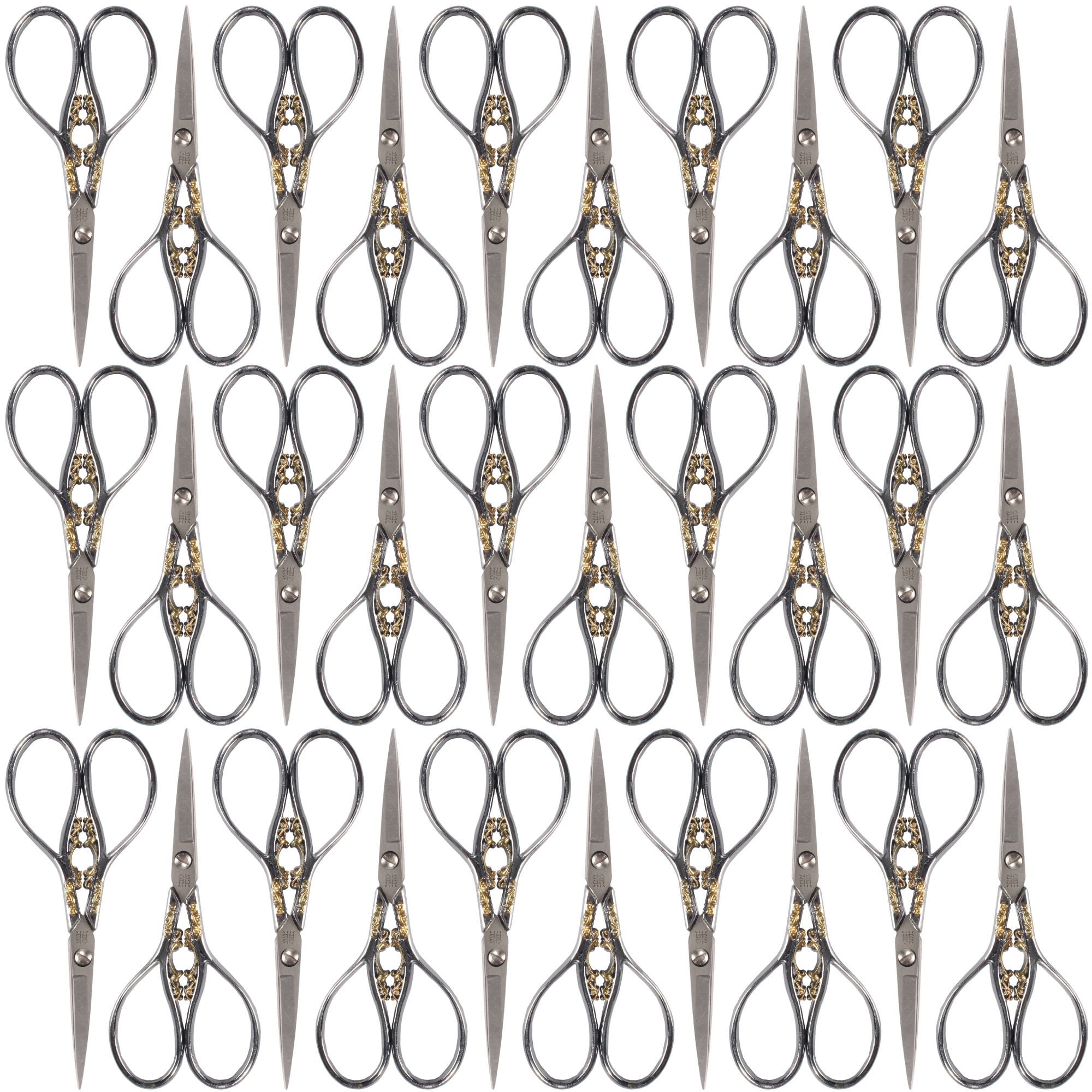 JubileeYarn Scrollwork Embroidery Scissors - Silver - 30 Scissors