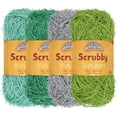 thumbnail image 1 of JubileeYarn Scrubby Dish Yarn - 50g/Skein Dishcloth Polyester - Shades of Green - 4 Skeins, 1 of 7