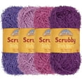 thumbnail image 1 of JubileeYarn Scrubby Dish Yarn - 50g/Skein Dishcloth Polyester - Shades of Purple - 4 Skeins, 1 of 7