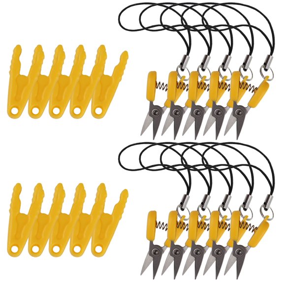 JubileeYarn Snippy Portable Keychain Scissors - Sunray Yellow - 10 Scissors