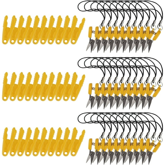 JubileeYarn Snippy Portable Keychain Scissors - Sunray Yellow - 30 Scissors